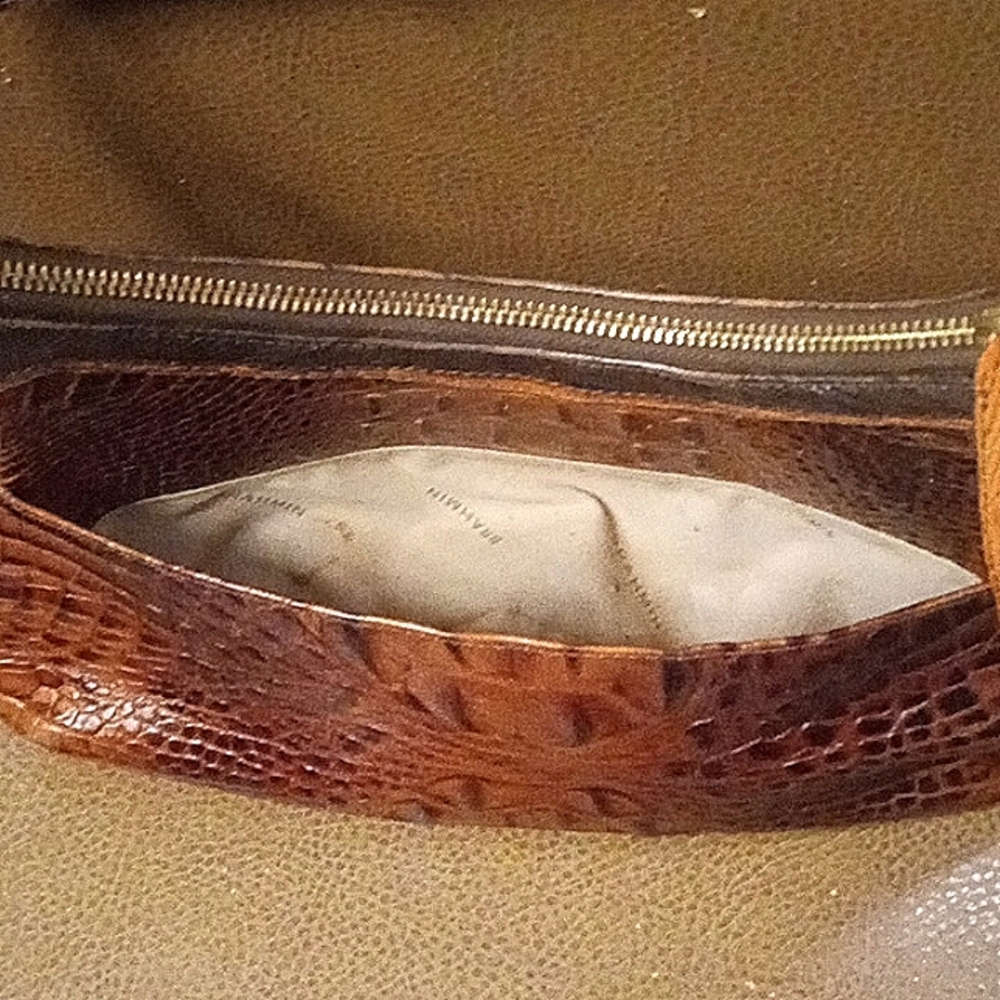 Brahmin " Lacy " Pecan Tri Color Multi Texture Sm… - image 8